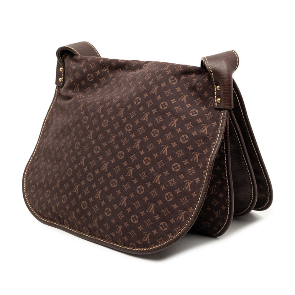 LOUIS VUITTON Authentic Brown Monogram Leather Shoulder Bag - Picture 2 of 6